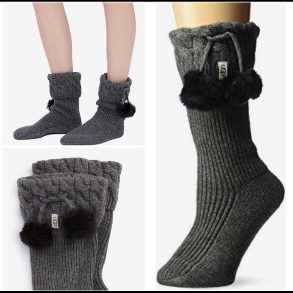 UGG Accessories - New! Women’s UGG Pom Pom Rainboot Socks